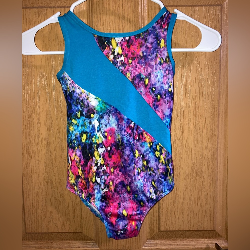 Danskin gymnast/ swimsuit. Multicolored. Size XS